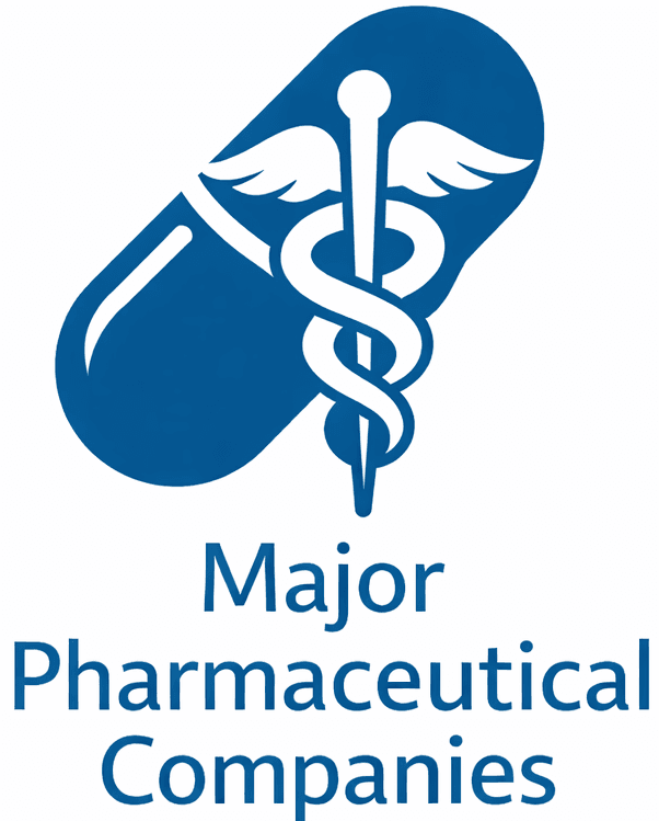 Pharmaceutical companies logo with caduceus